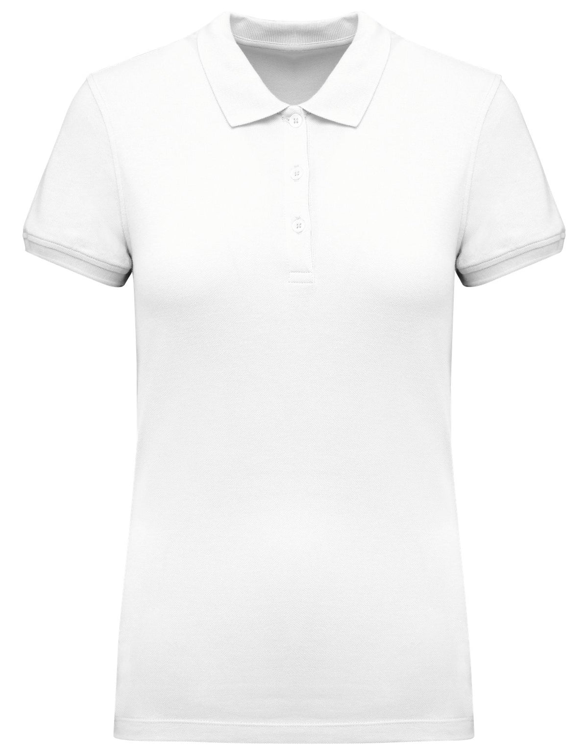 Polo piqué manches courtes femme — coloris White #Couleur_White