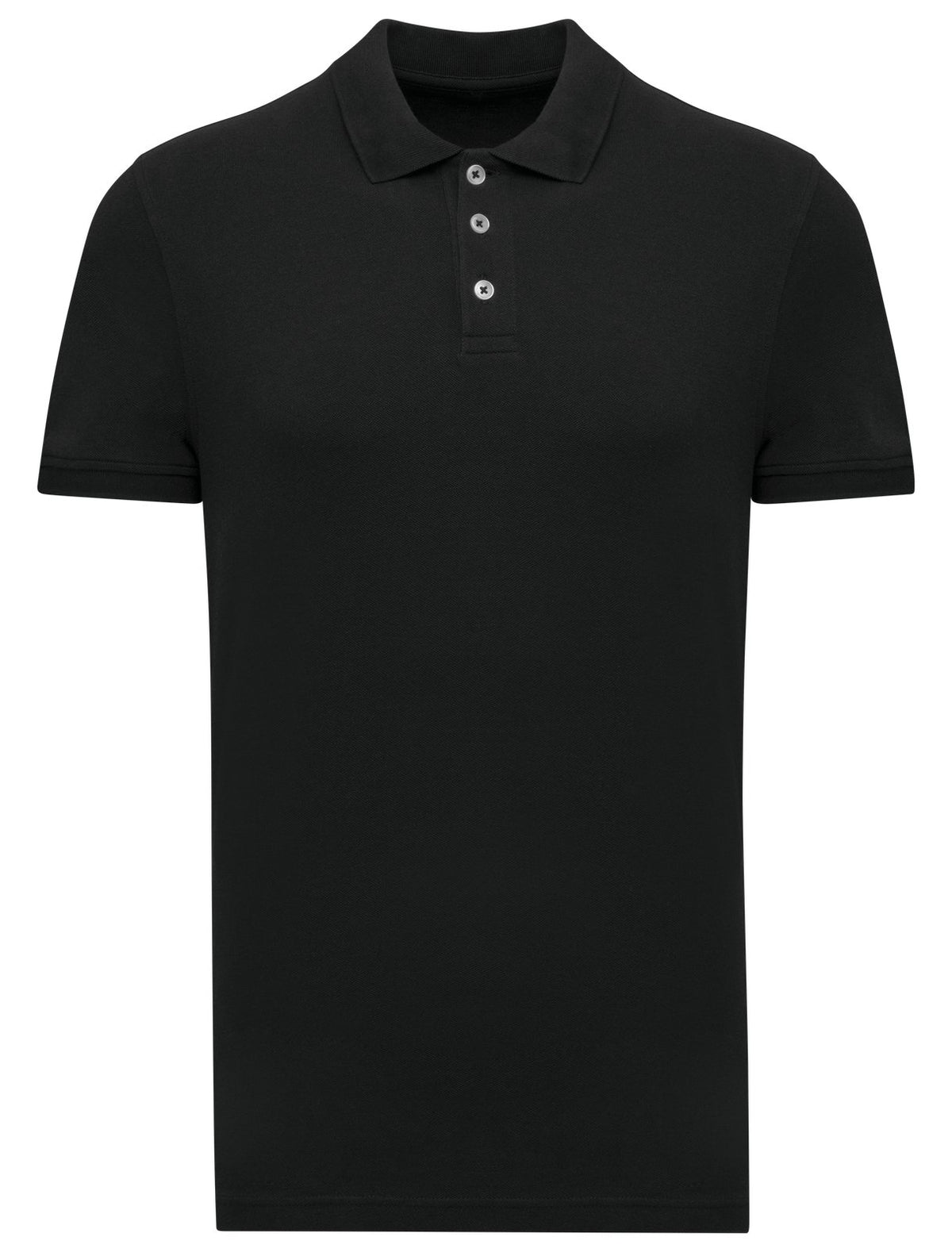 Polo piqué manches courtes homme — coloris Black #Couleur_Black