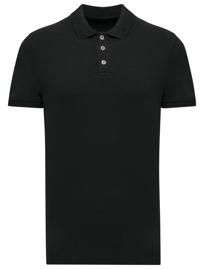 Polo piqué manches courtes homme — coloris Black #Couleur_Black