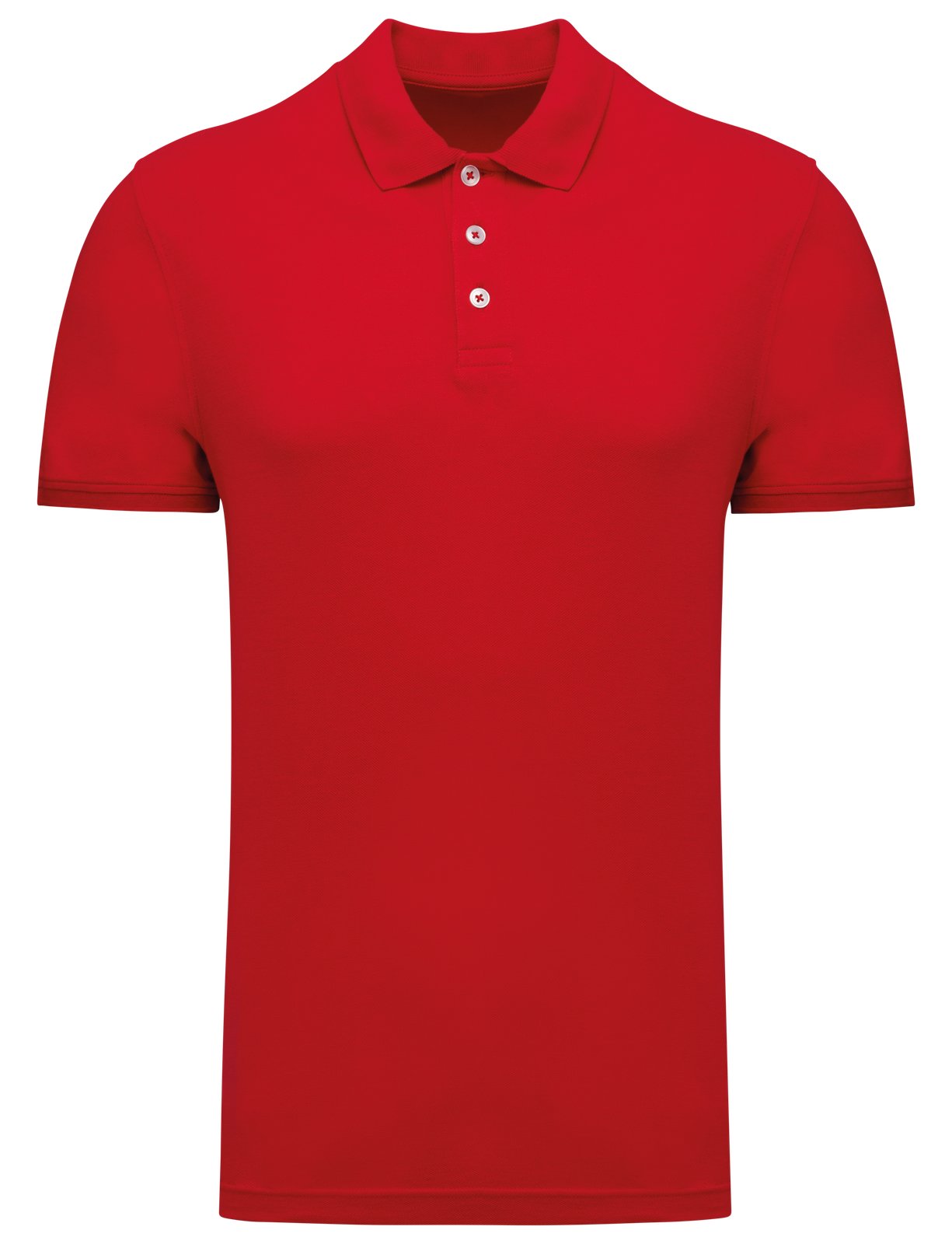 Polo piqué manches courtes homme — coloris Red #Couleur_Red