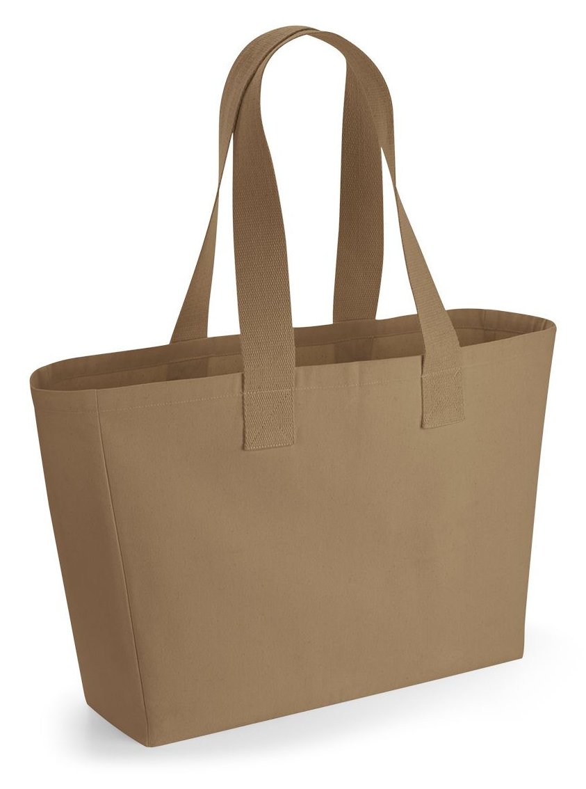 Sac fourre-tout en toile — coloris Caramel #Couleur_Caramel