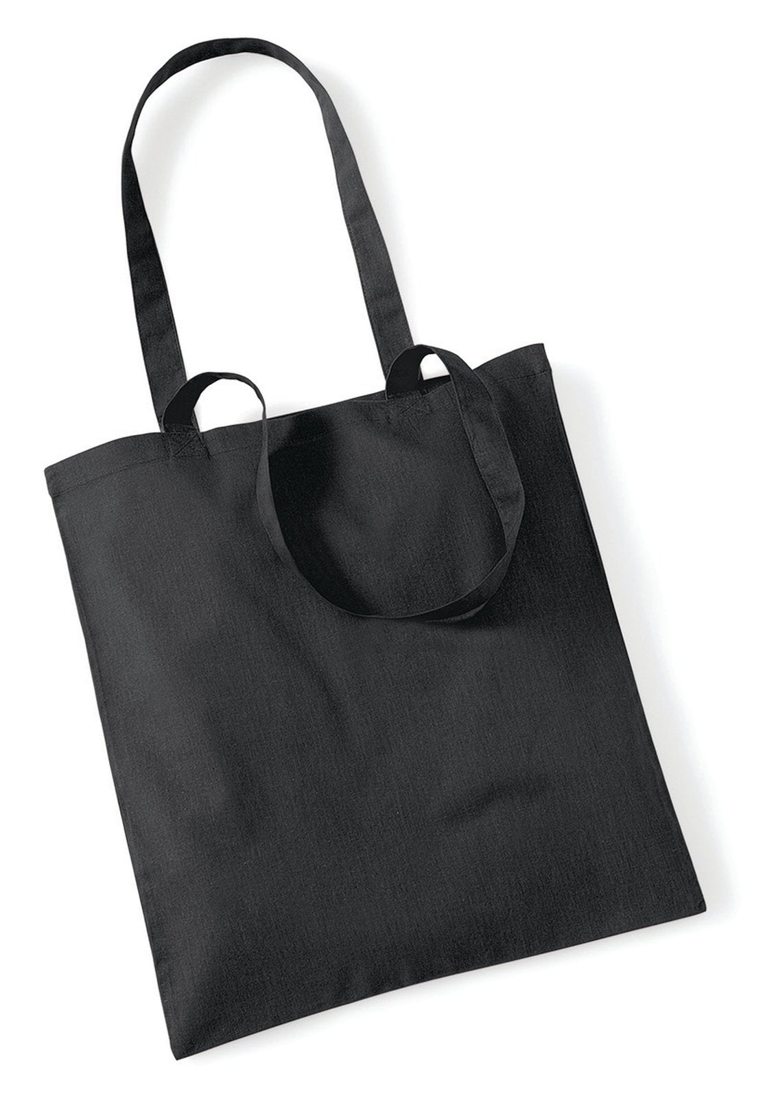 Sac shopping coton 140 g/m²  — coloris Black #Couleur_Black
