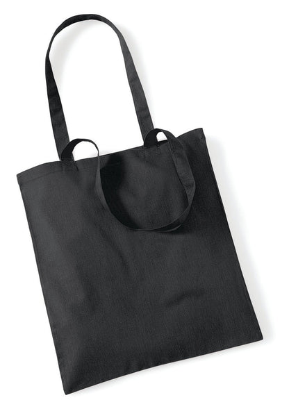Sac shopping coton 140 g/m²  — coloris Black #Couleur_Black