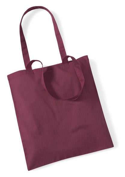 Sac shopping coton 140 g/m²  — coloris Burgundy #Couleur_Burgundy