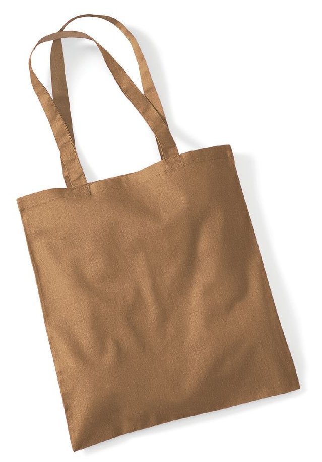Sac shopping coton 140 g/m²  — coloris Caramel #Couleur_Caramel