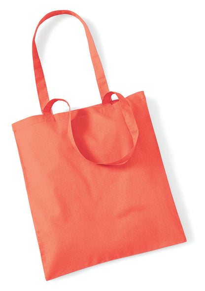 Sac shopping coton 140 g/m²  — coloris Coral #Couleur_Coral