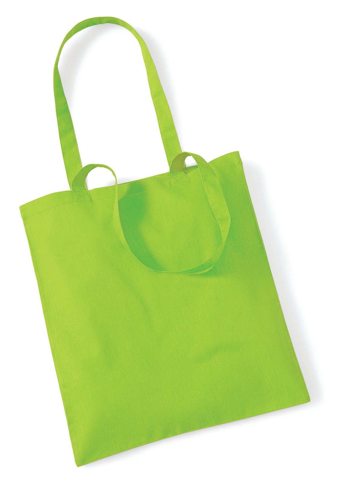 Sac shopping coton 140 g/m²  — coloris Lime Green #Couleur_Lime-Green