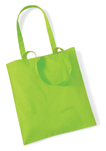 Sac shopping coton 140 g/m²  — coloris Lime Green #Couleur_Lime-Green