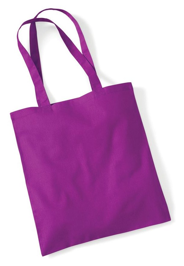 Sac shopping coton 140 g/m²  — coloris Magenta #Couleur_Magenta