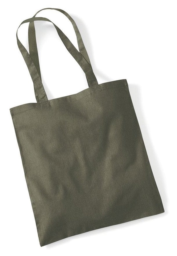 Sac shopping coton 140 g/m²  — coloris Olive Green #Couleur_Olive-Green