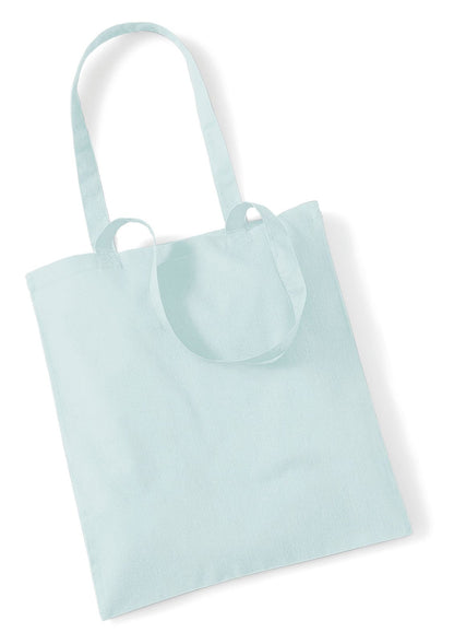 Sac shopping coton 140 g/m²  — coloris Pastel Mint #Couleur_Pastel-Mint