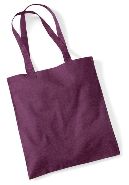 Sac shopping coton 140 g/m²  — coloris Plum #Couleur_Plum
