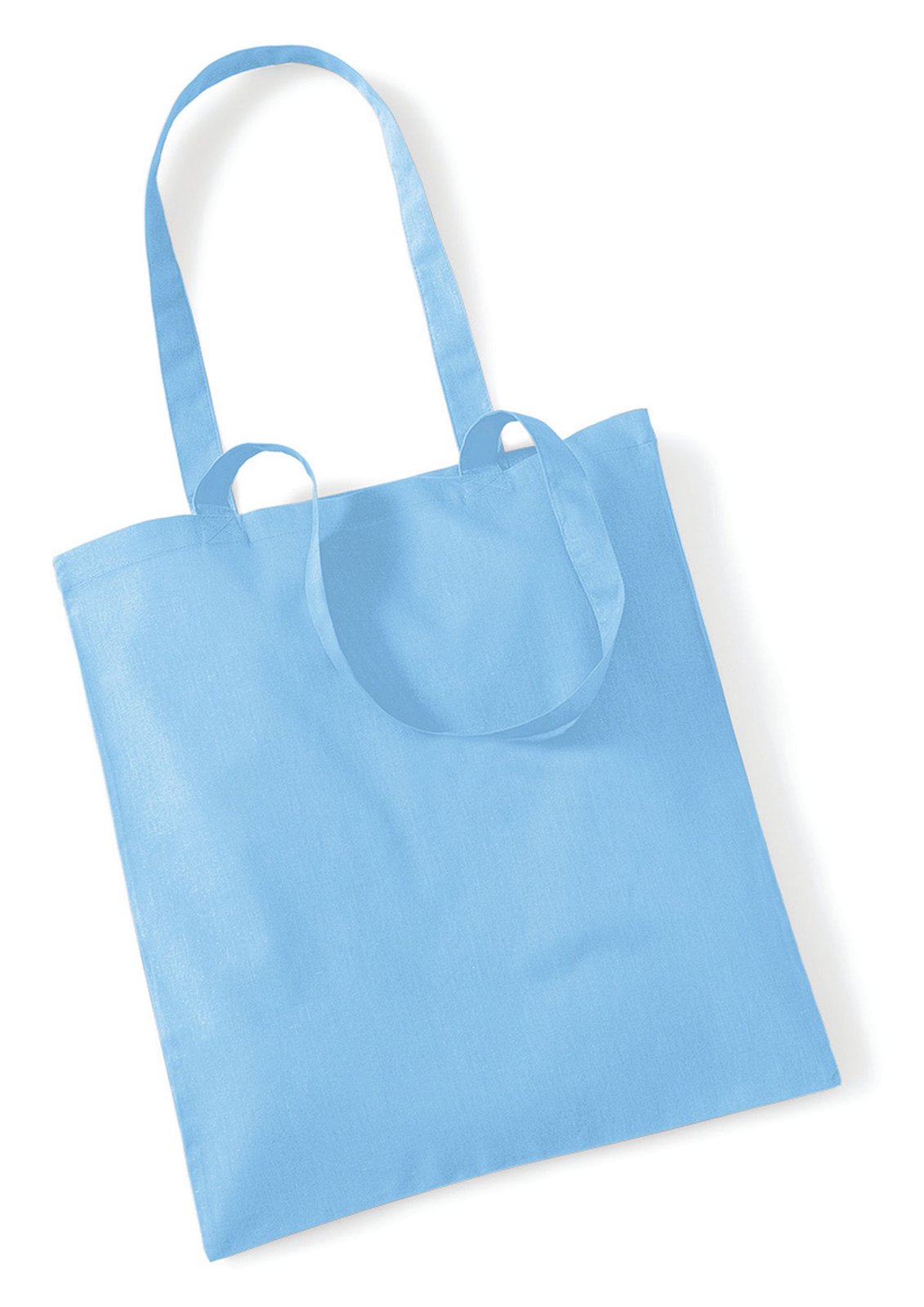 Sac shopping coton 140 g/m²  — coloris Sky Blue #Couleur_Sky-Blue