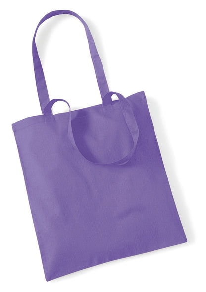 Sac shopping coton 140 g/m²  — coloris Violet #Couleur_Violet