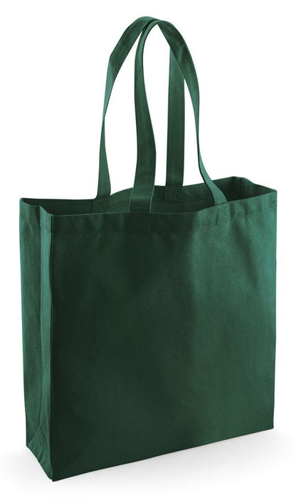 Sac shopping en coton issu du commerce équitable — coloris Bottle Green #Couleur_Bottle-Green