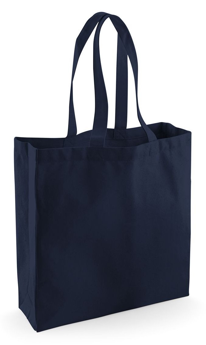 Sac shopping en coton issu du commerce équitable — coloris French Navy #Couleur_French-Navy
