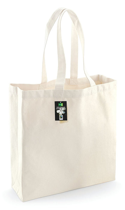 Sac shopping en coton issu du commerce équitable — coloris Natural #Couleur_Natural