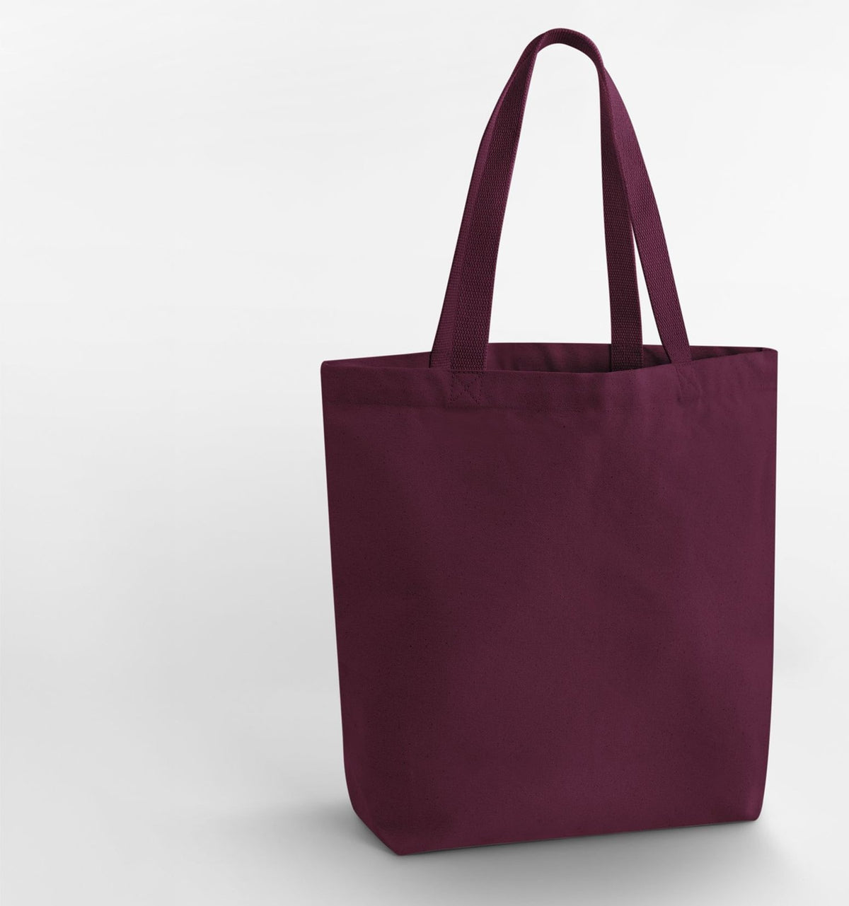 Sac shopping en coton lourd  — coloris Burgundy #Couleur_Burgundy