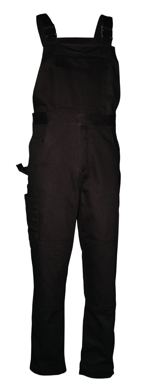 Salopette coton stretch  — coloris Black #Couleur_Black