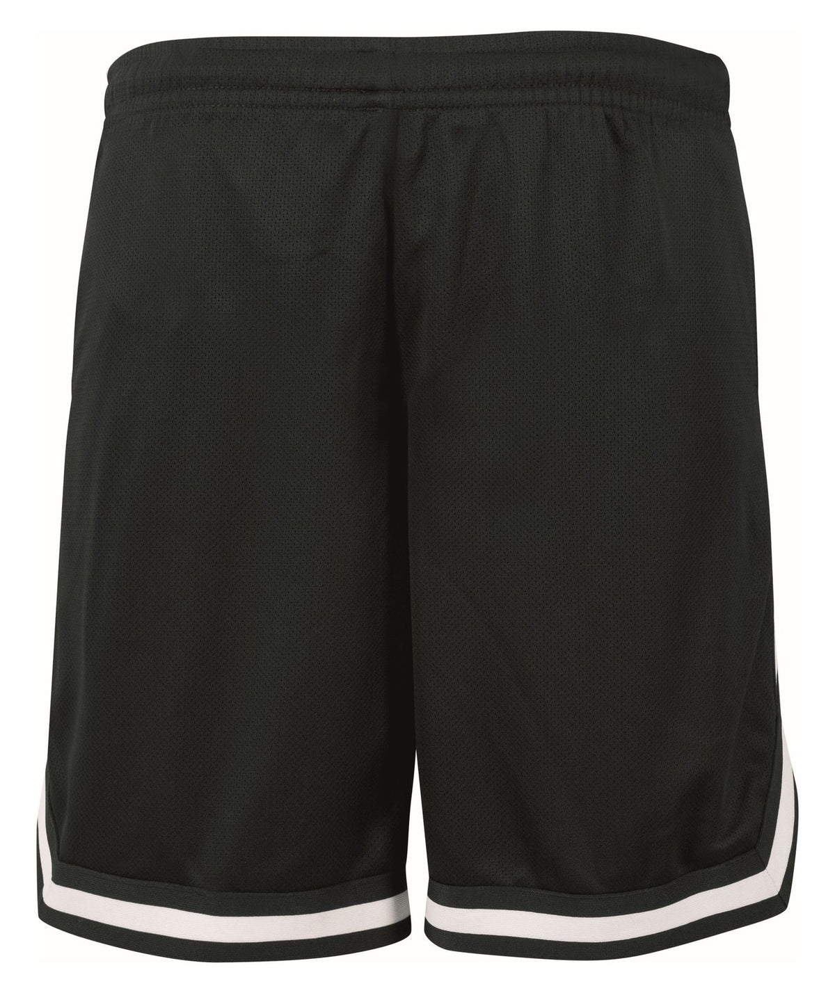 Short bicolore maille filet 130 g/m²  — coloris Black / Black / White #Couleur_Black-/-Black-/-White