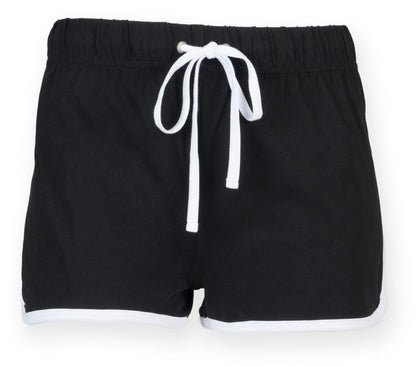 Short rétro femme — coloris Black / White #Couleur_Black-/-White