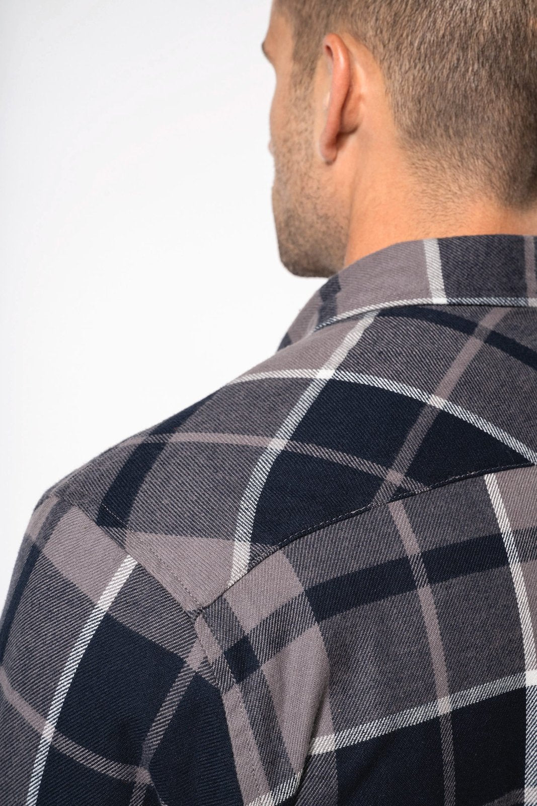 Surchemise à carreaux doublée sherpa homme