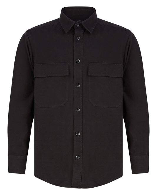Surchemise en coton 265 g/m²  — coloris Black #Couleur_Black
