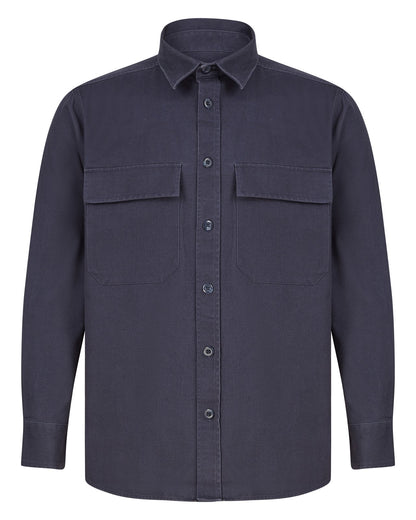 Surchemise en coton 265 g/m²  — coloris Navy #Couleur_Navy