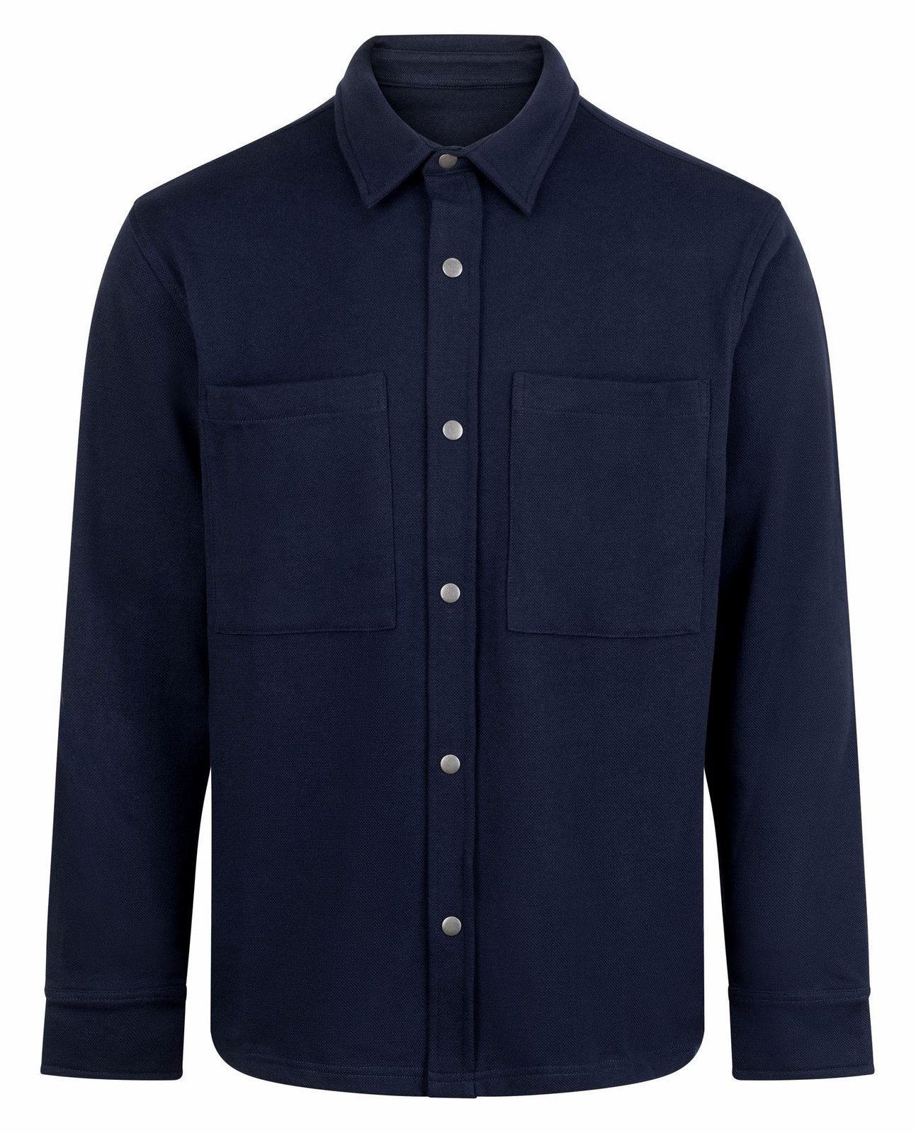 Surchemise en maille piquée 320 g/m²  — coloris Navy #Couleur_Navy