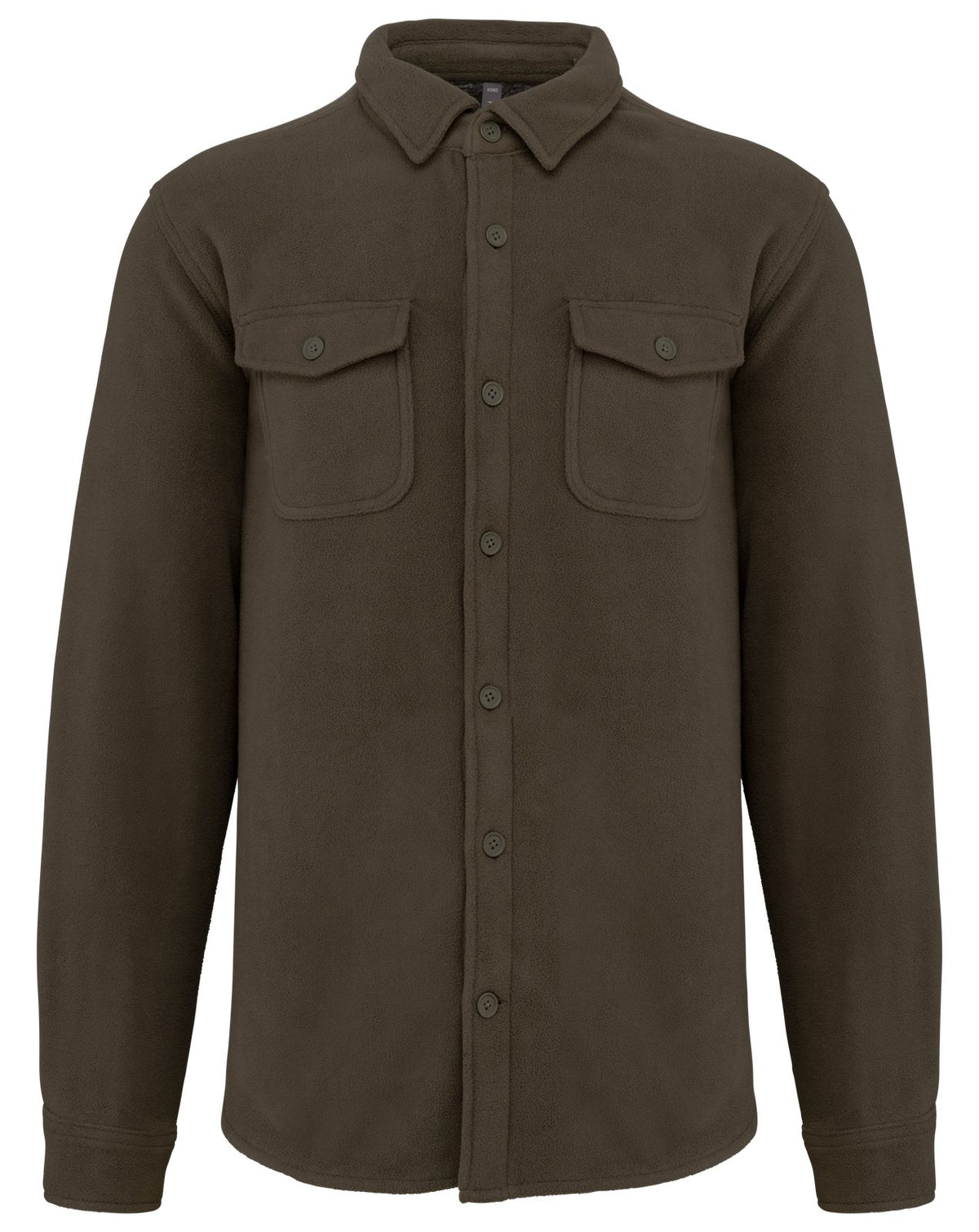Surchemise polaire doublée sherpa polaire homme — coloris Dark Khaki / Storm Grey #Couleur_Dark-Khaki-/-Storm-Grey