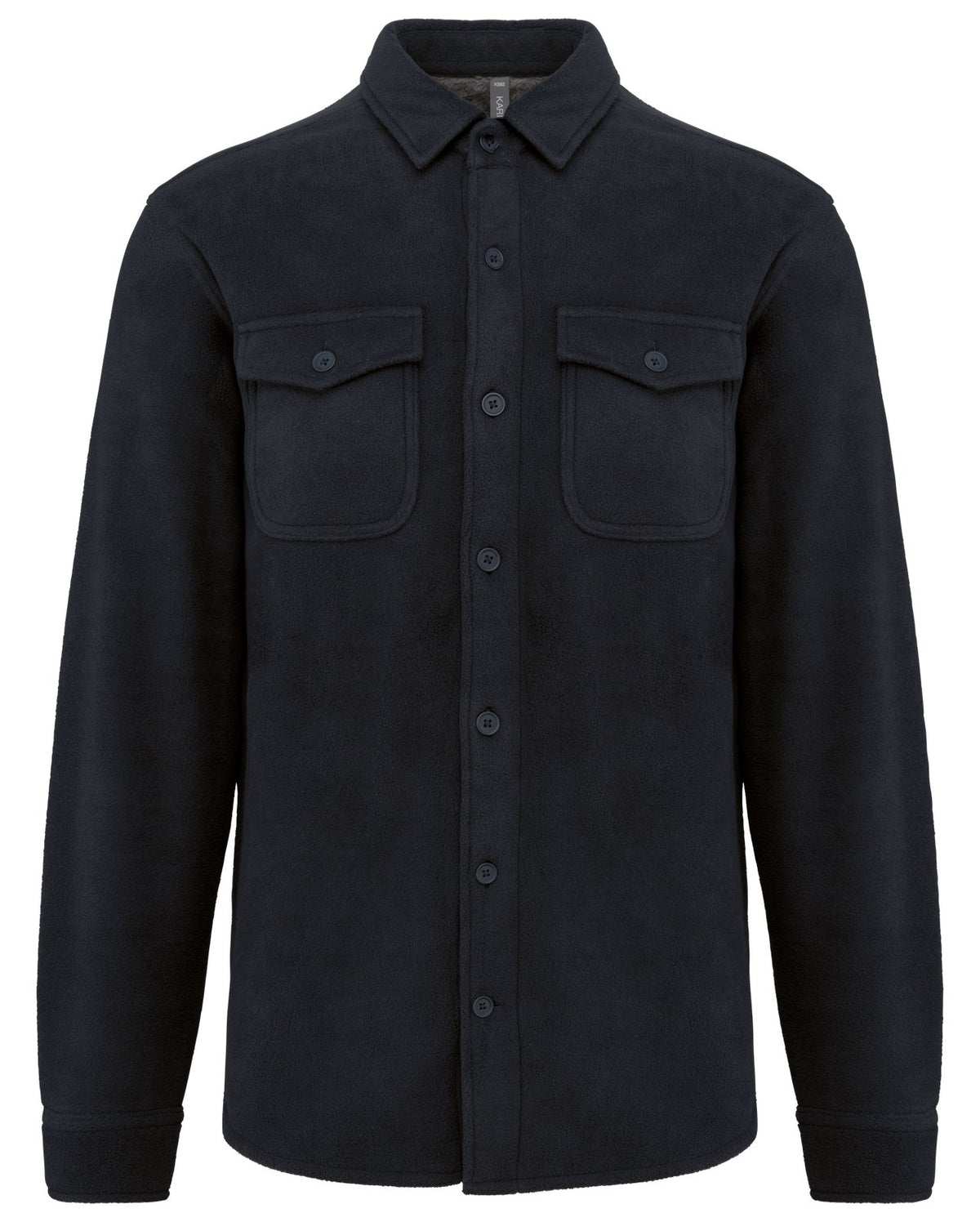 Surchemise polaire doublée sherpa polaire homme — coloris Navy / Storm Grey #Couleur_Navy-/-Storm-Grey