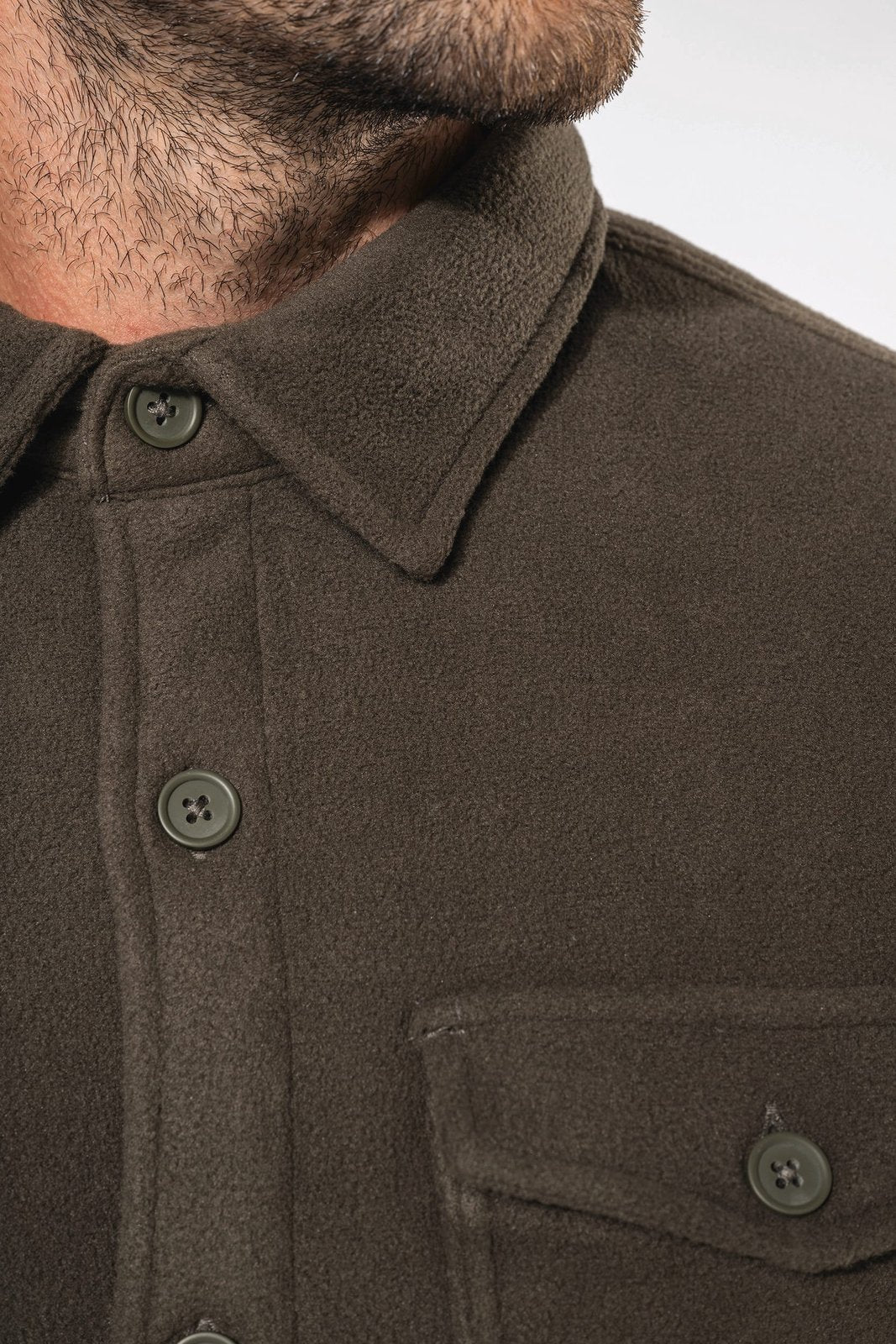 Surchemise polaire doublée sherpa polaire homme