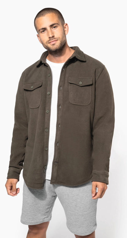 Surchemise polaire doublée sherpa polaire homme