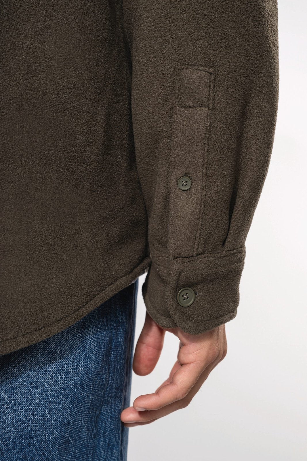Surchemise polaire doublée sherpa polaire homme