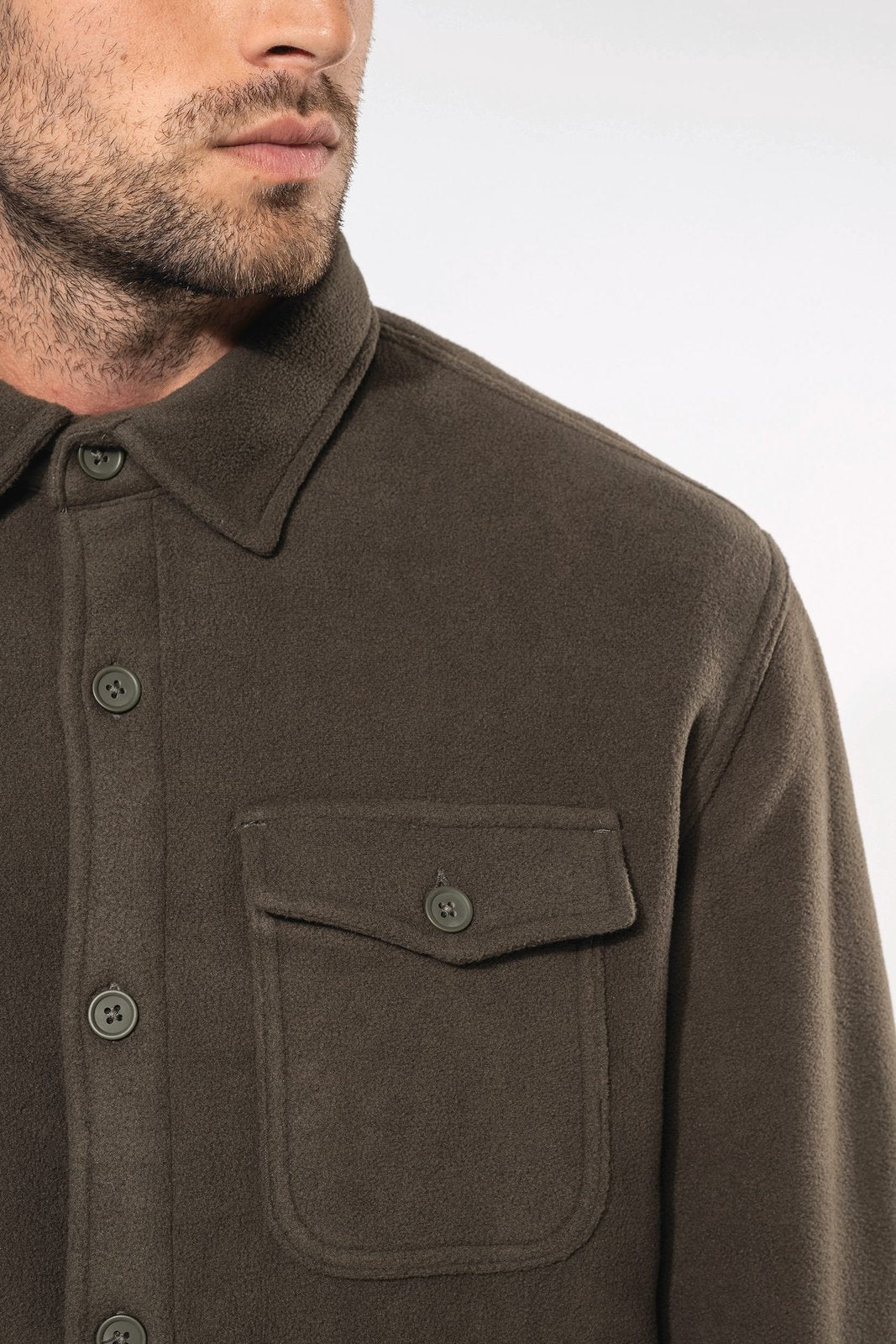 Surchemise polaire doublée sherpa polaire homme