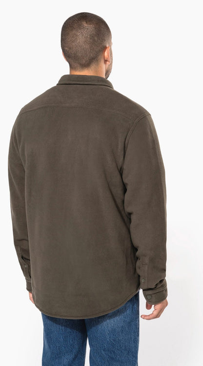 Surchemise polaire doublée sherpa polaire homme