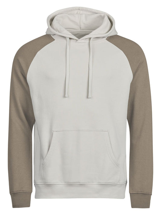 Sweat à capuche bicolore — coloris Cement / Clay #Couleur_Cement-/-Clay