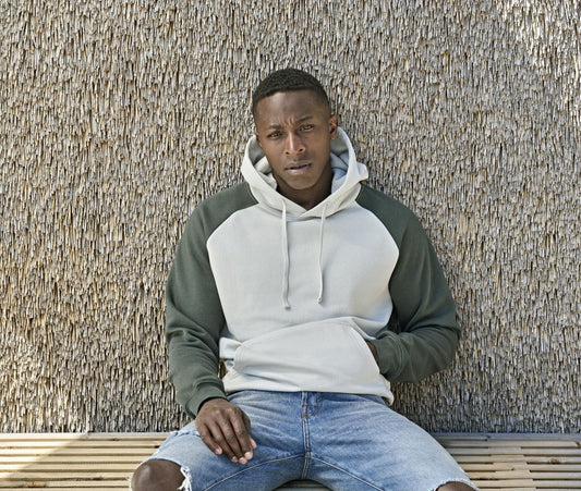 Sweat à capuche bicolore 