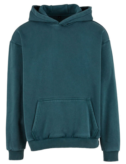 Sweat à capuche lourd délavé 330 g/m²  — coloris Bottle Green #Couleur_Bottle-Green