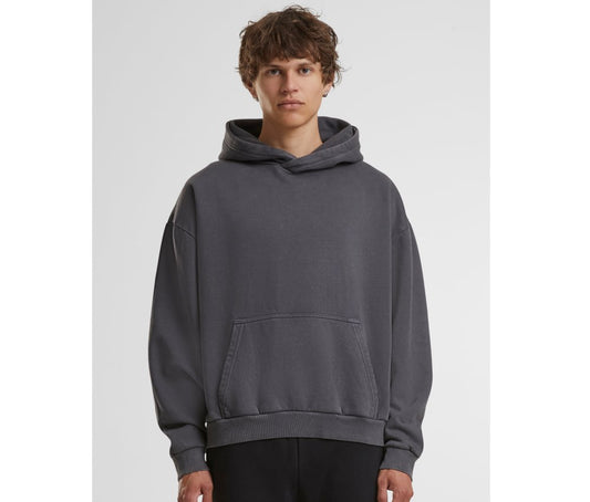 Sweat à capuche lourd délavé 330 g/m²