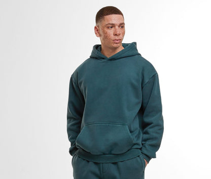 Sweat à capuche lourd délavé 330 g/m² 