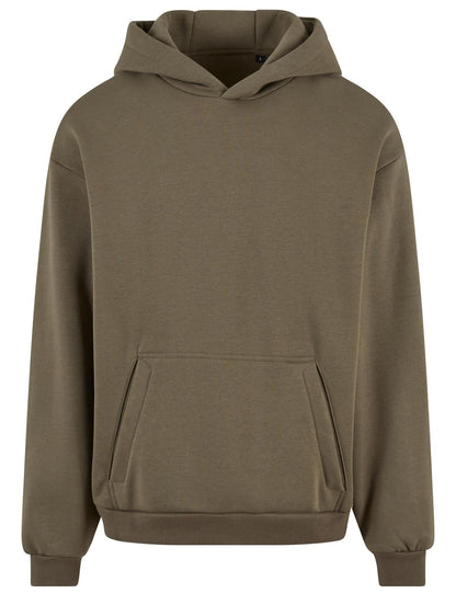 Sweat à capuche oversize 330 g/m² — coloris Olive #Couleur_Olive