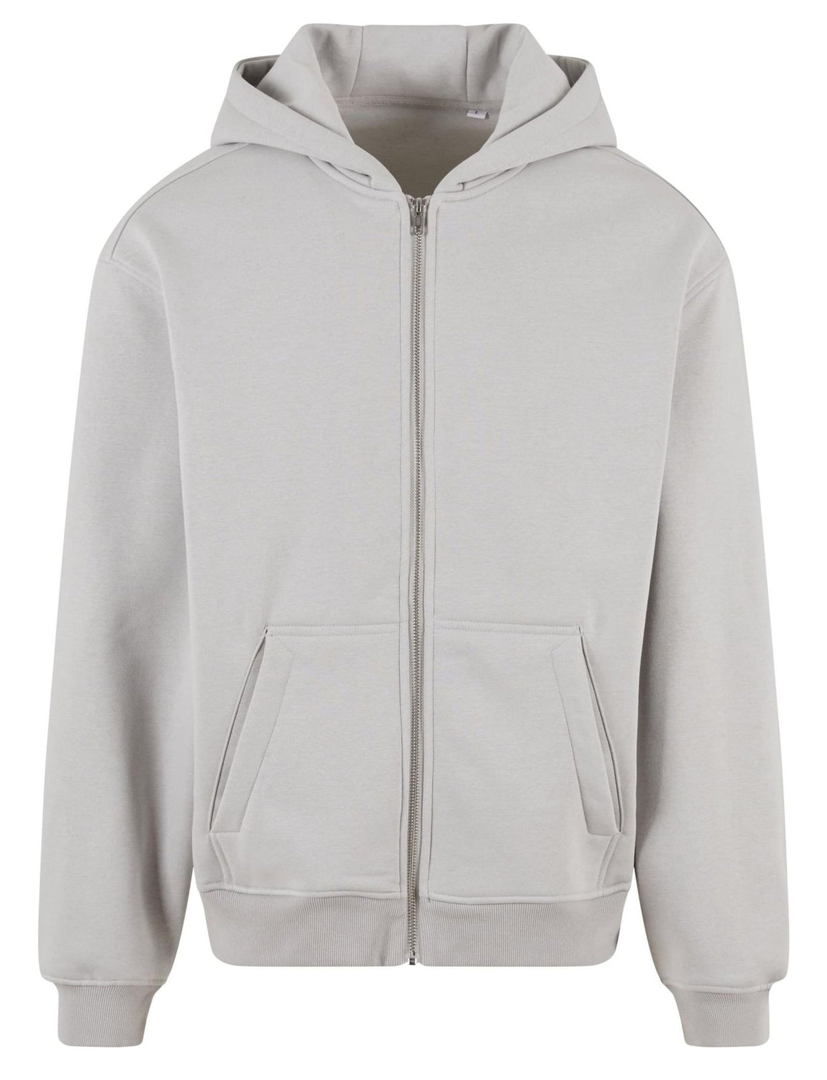 Sweat à capuche zippé ample 330 g/m²  — coloris Light Asphalt #Couleur_Light-Asphalt