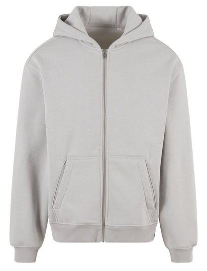 Sweat à capuche zippé ample 330 g/m²  — coloris Light Asphalt #Couleur_Light-Asphalt