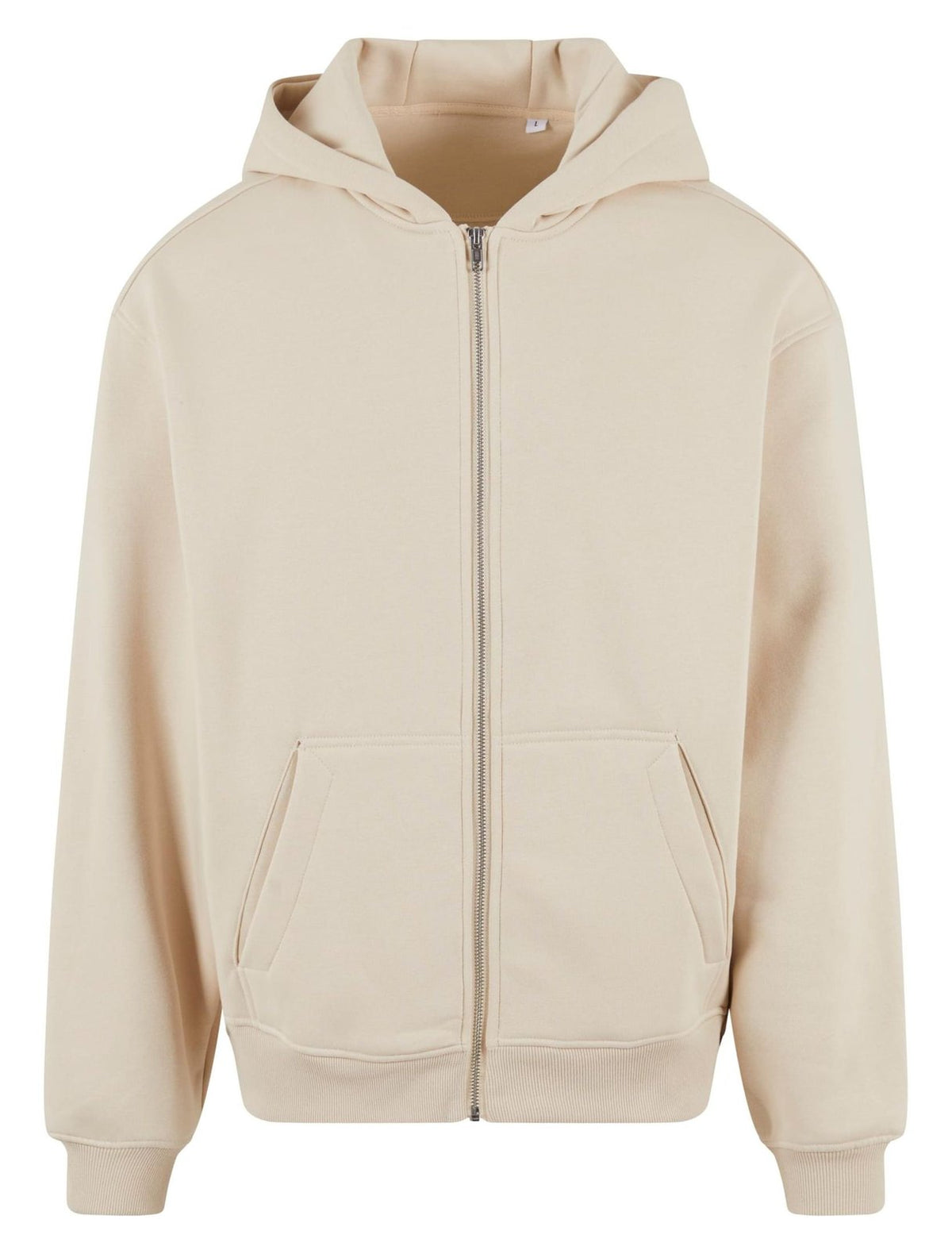 Sweat à capuche zippé ample 330 g/m²  — coloris Sand #Couleur_Sand