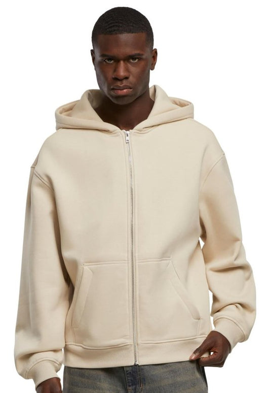 Sweat à capuche zippé ample 330 g/m² 