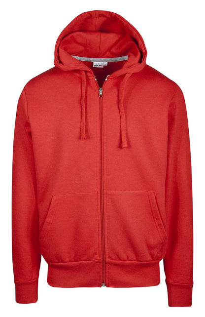Sweat à capuche zippée classique made in Europe — coloris Sport Red #Couleur_Sport-Red