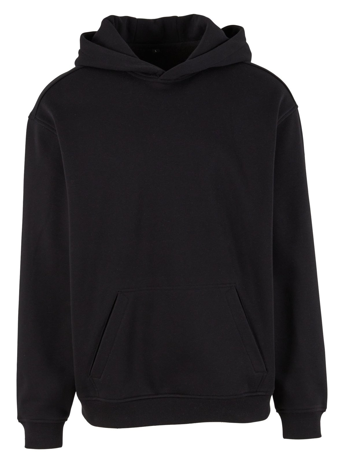 Sweat capuche ample 300 g/m² — BUILD YOUR BRAND LOOSE FIT HOODY — coloris Black #Couleur_Black