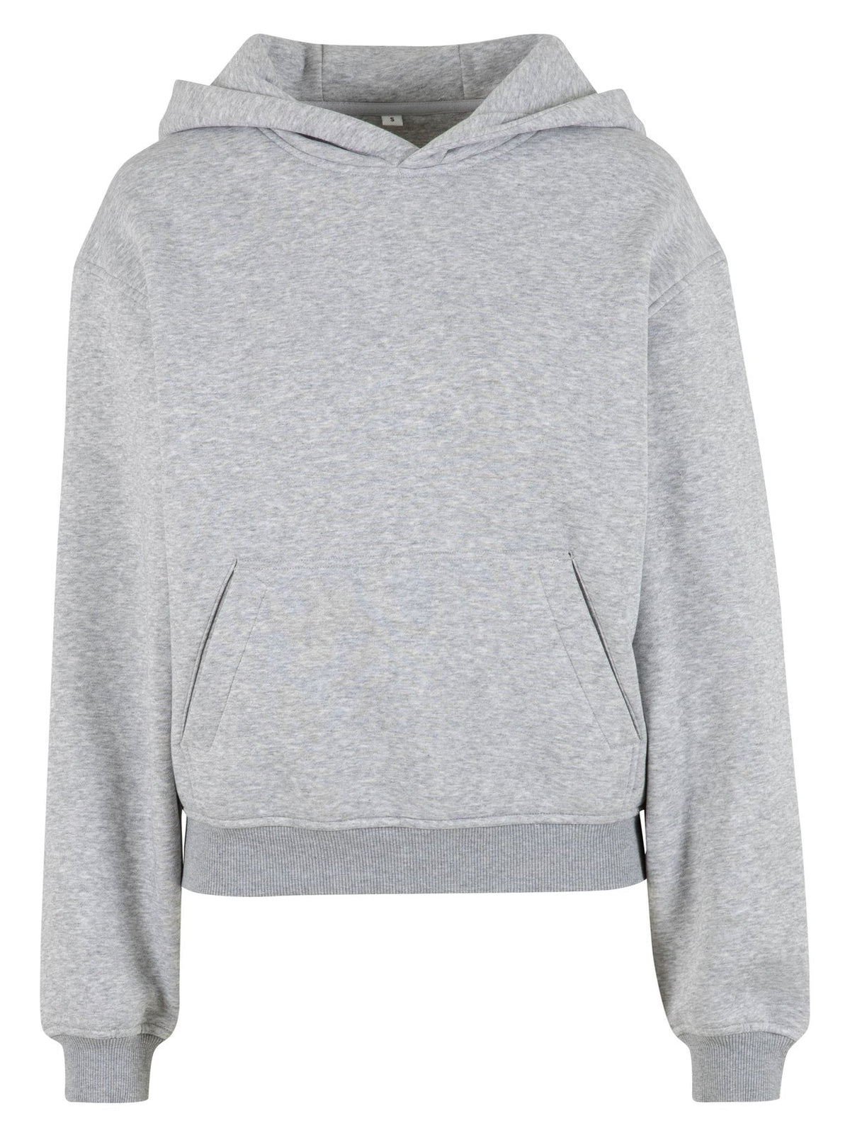 Sweat capuche ample pour femme 300 g/m² — BUILD YOUR BRAND LADIES LOOSE FIT HOODY — coloris Heather Grey #Couleur_Heather-Grey