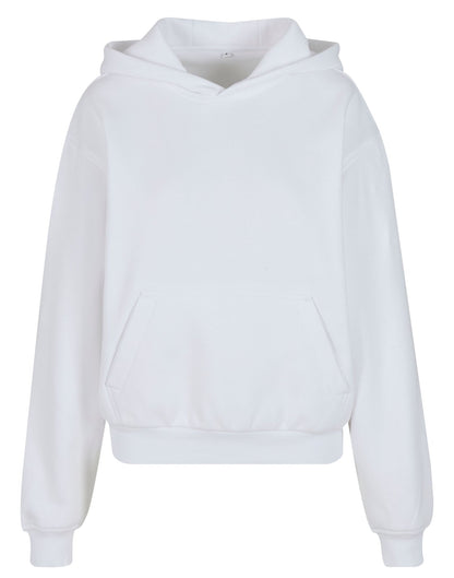 Sweat capuche ample pour femme 300 g/m² — BUILD YOUR BRAND LADIES LOOSE FIT HOODY — coloris White #Couleur_White